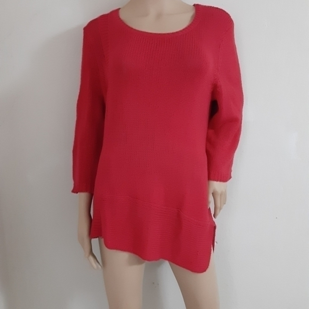 Ny collection red handmade sweater size L ⭐️